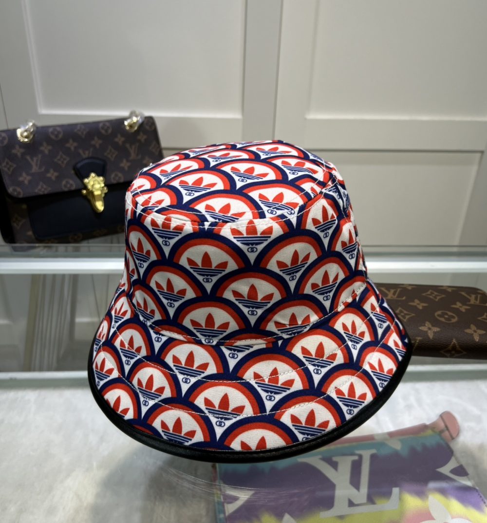 Gucci x Adidas Bucket Hat Multicolor GG Hat ‎696476 4HAQF 6468