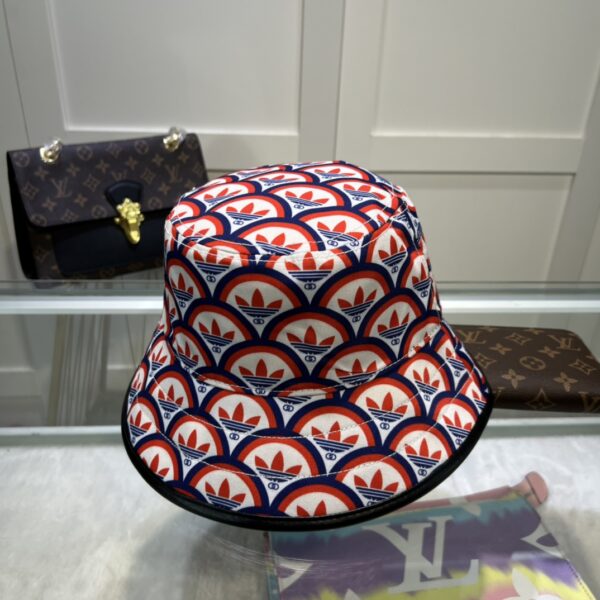 Gucci x Adidas Bucket Hat Multicolor GG Hat ‎696476 4HAQF 6468