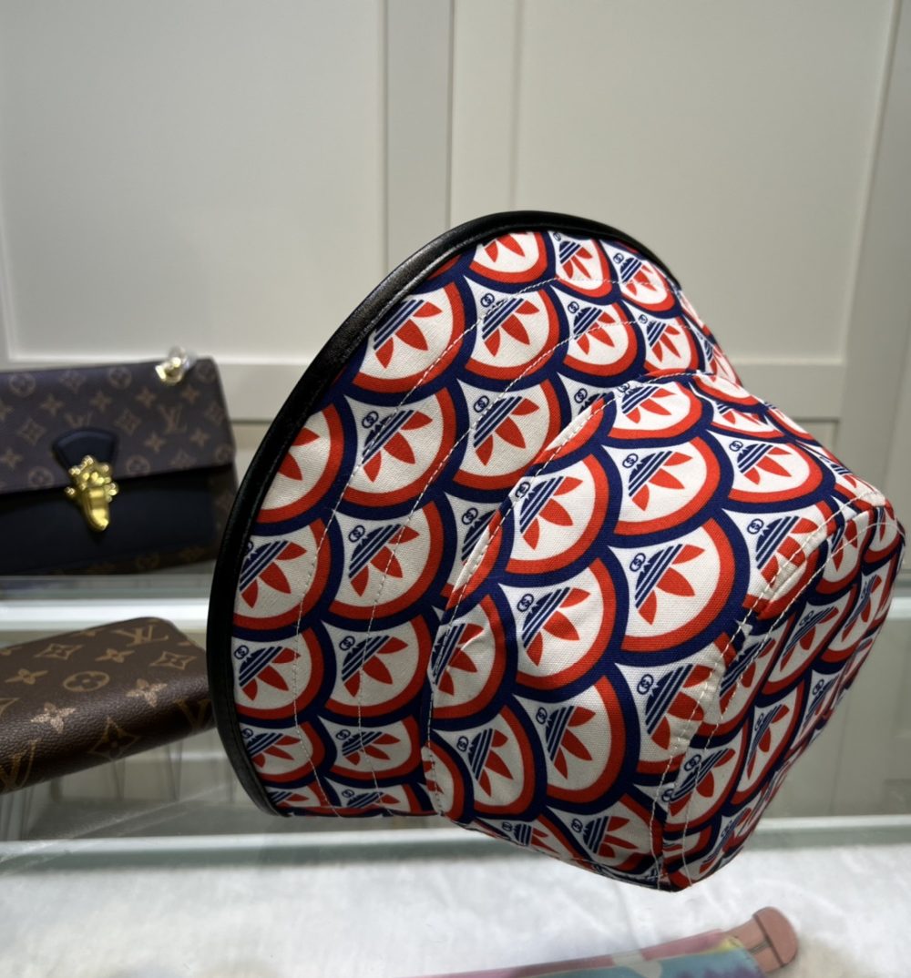 Gucci x Adidas Bucket Hat Multicolor GG Hat ‎696476 4HAQF 6468