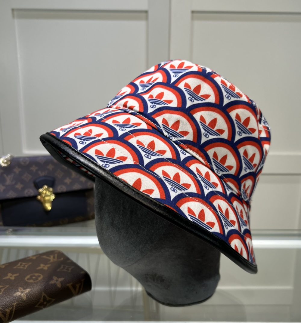 Gucci x Adidas Bucket Hat Multicolor GG Hat ‎696476 4HAQF 6468