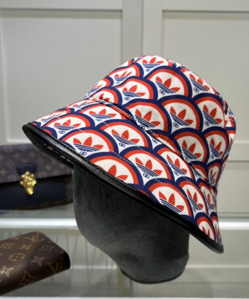 Gucci x Adidas Bucket Hat Multicolor GG Hat ‎696476 4HAQF 6468