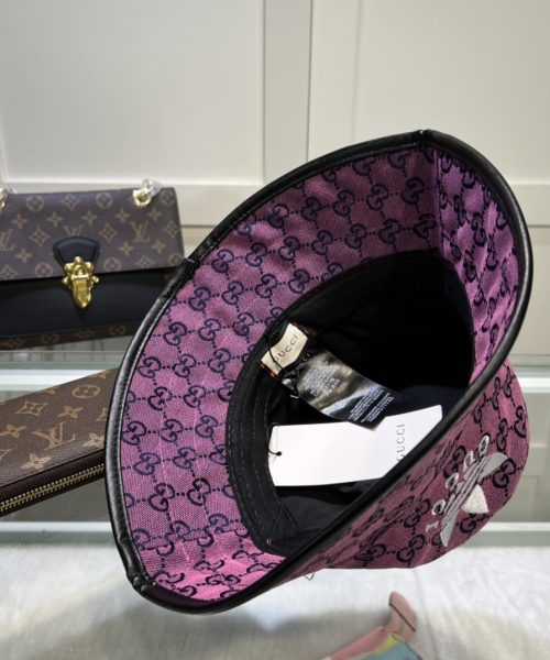 Gucci x Adidas Bucket Hat Purple GG Hat