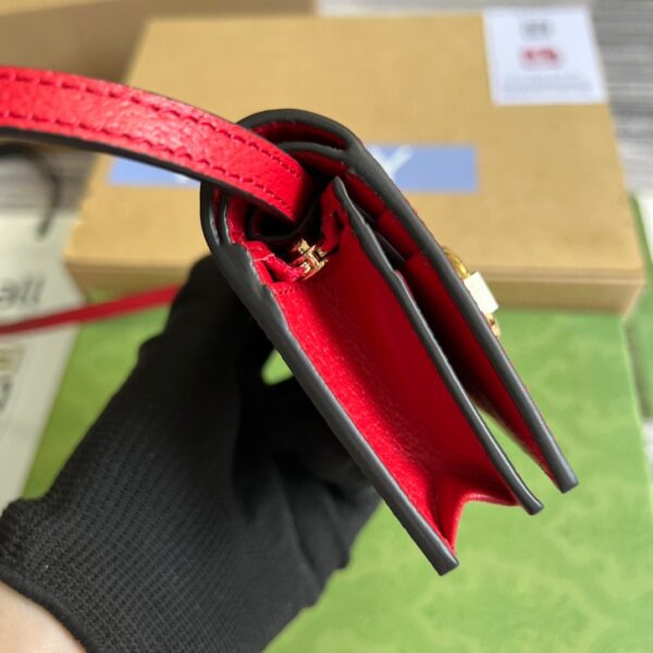 1:1 Replica Gucci x Adidas Card Case With Horsebit Red For Women, Women's Bags 4.2in/11cm GG‎