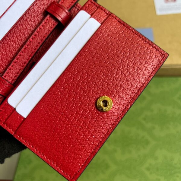 1:1 Replica Gucci x Adidas Card Case With Horsebit Red For Women, Women's Bags 4.2in/11cm GG‎