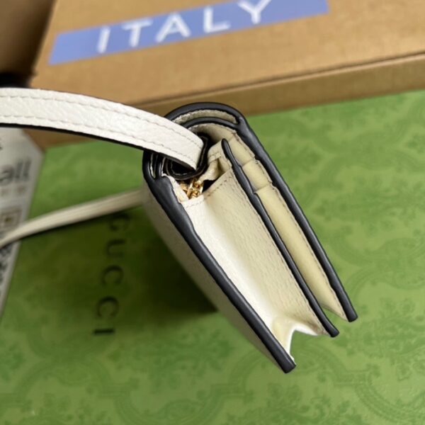 1:1 Replica Gucci x Adidas Card Case With Horsebit White For Women, Women's Bags 4.2in/11cm GG‎ 702248 DJ24G 8847