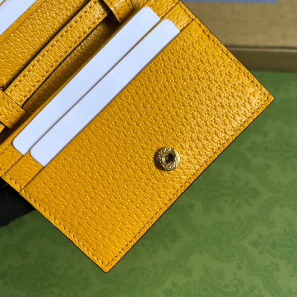 1:1 Replica Gucci x Adidas Card Case With Horsebit Yellow For Women, Women's Bags 4.2in/11cm GG‎ 702248 DJ24G 7673