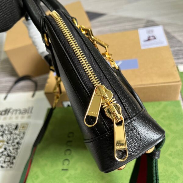 1:1 Replica Gucci x Adidas Horsebit 1955 Mini Bag Black For Women, Women's Bags 7.9in/20cm GG‎ 677212 U3ZDG 8726
