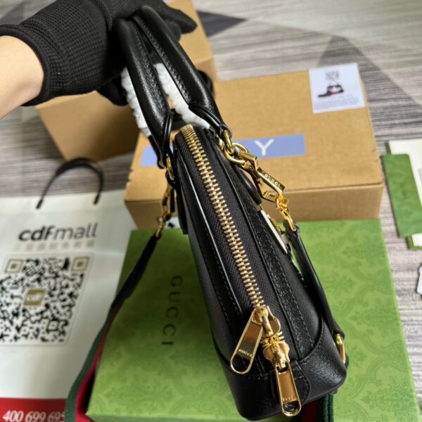1:1 Replica Gucci x Adidas Horsebit 1955 Mini Bag Black For Women, Women's Bags 7.9in/20cm GG‎ 677212 U3ZDG 8726