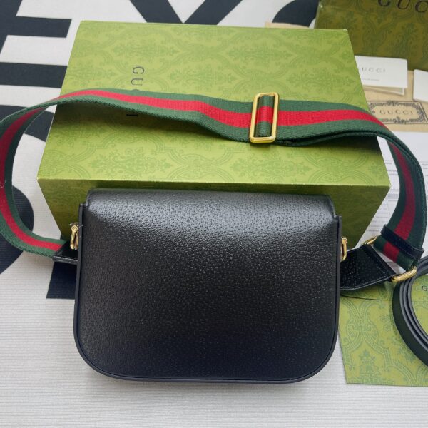 1:1 Replica Gucci x Adidas Horsebit 1955 Mini Bag Black For Women, Women's Bags 8.1in/21cm GG 658574 U3ZDG 8726