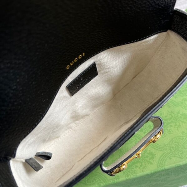 1:1 Replica Gucci x Adidas Horsebit 1955 Mini Bag Black For Women, Women's Bags 8.1in/21cm GG 658574 U3ZDG 8726