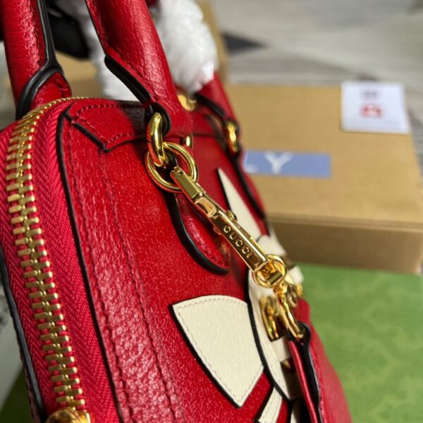 1:1 Replica Gucci x Adidas Horsebit 1955 Mini Bag Red For Women, Women's Bags 7.9in/20cm GG‎