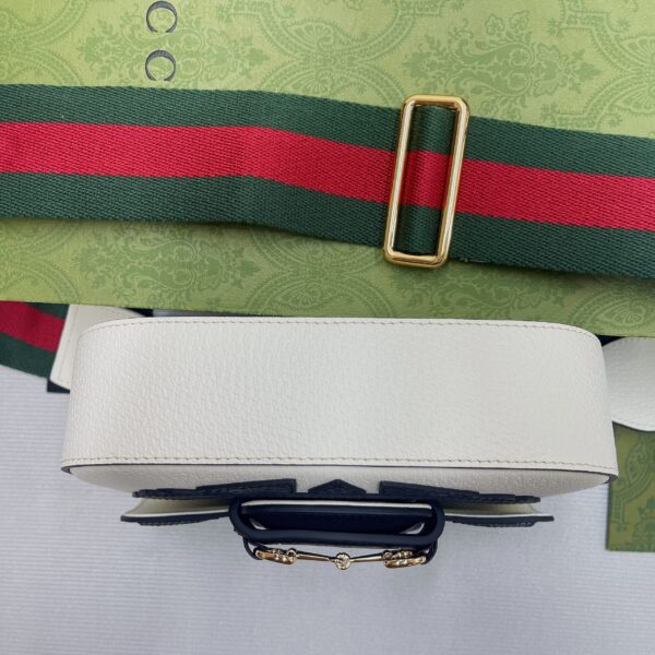 1:1 Replica Gucci x Adidas Horsebit 1955 Mini Bag White For Women, Women's Bags 8.1in/21cm GG 658574 U3ZDG 8727