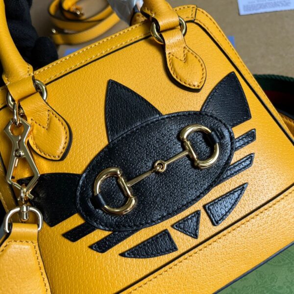 1:1 Replica Gucci x Adidas Horsebit 1955 Mini Bag Yellow For Women, Women's Bags 7.9in/20cm GG‎