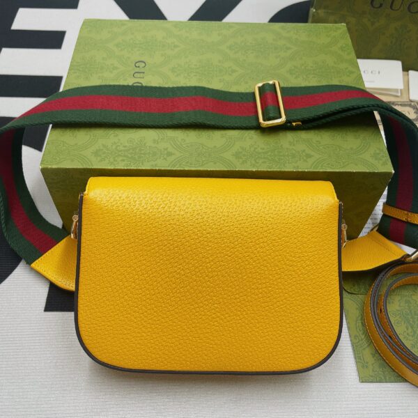 1:1 Replica Gucci x Adidas Horsebit 1955 Mini Bag Yellow For Women, Women's Bags 8.1in/21cm GG 658574 U3ZDG 7775