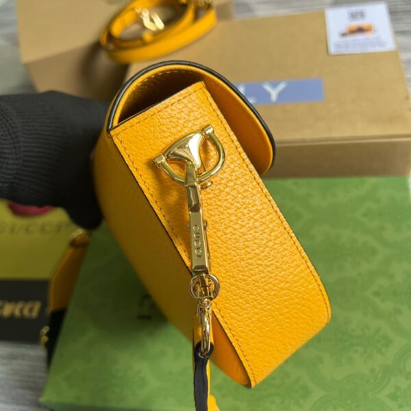 1:1 Replica Gucci x Adidas Horsebit 1955 Mini Bag Yellow For Women, Women's Bags 8.1in/21cm GG 658574 U3ZDG 7775