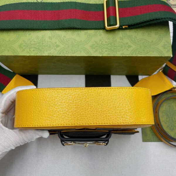 1:1 Replica Gucci x Adidas Horsebit 1955 Mini Bag Yellow For Women, Women's Bags 8.1in/21cm GG 658574 U3ZDG 7775