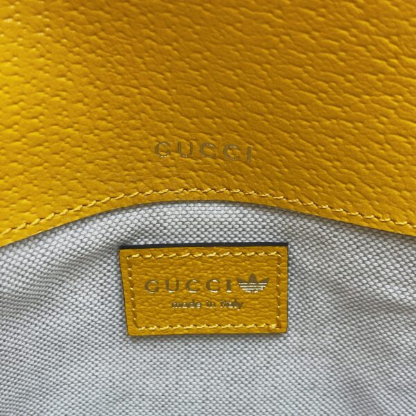 1:1 Replica Gucci x Adidas Horsebit 1955 Mini Bag Yellow For Women, Women's Bags 8.1in/21cm GG 658574 U3ZDG 7775
