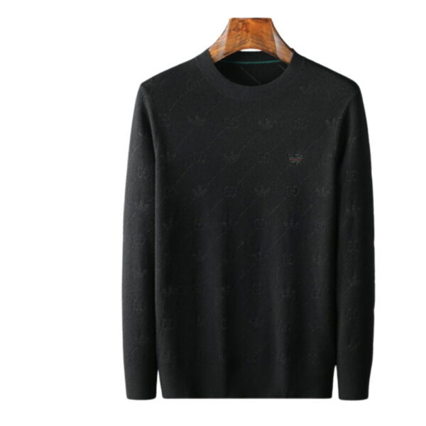 Gucci x Adidas Logo Sweatshirt Black For Men
