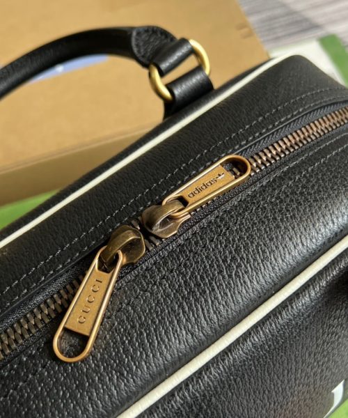 1:1 Replica Gucci x Adidas Mini Duffle Bag Black For Women, Women's Bags 12.4in/32cm GG 702397 U3ZCT 8726