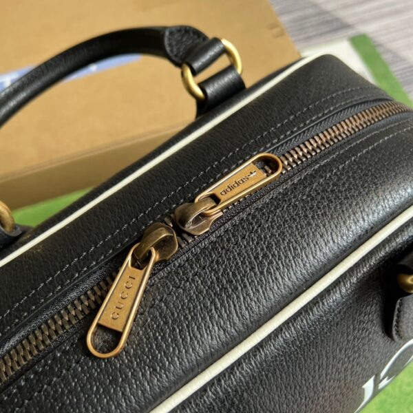 1:1 Replica Gucci x Adidas Mini Duffle Bag Black For Women, Women's Bags 12.4in/32cm GG 702397 U3ZCT 8726
