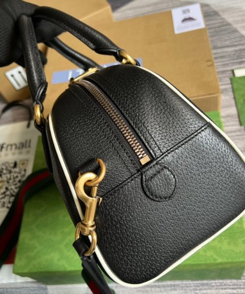 1:1 Replica Gucci x Adidas Mini Duffle Bag Black For Women, Women's Bags 12.4in/32cm GG 702397 U3ZCT 8726