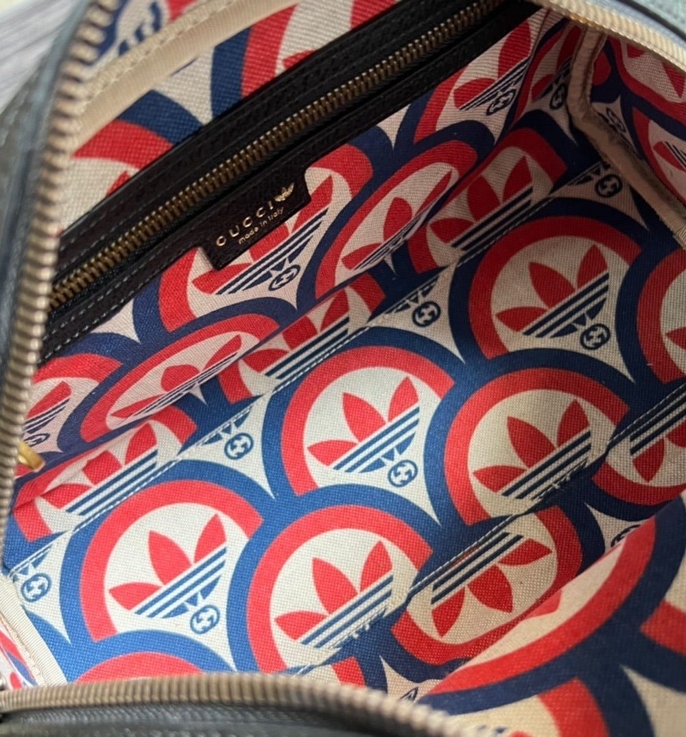 1:1 Replica Gucci x Adidas Mini Duffle Bag Black For Women, Women's Bags 12.4in/32cm GG 702397 U3ZCT 8726