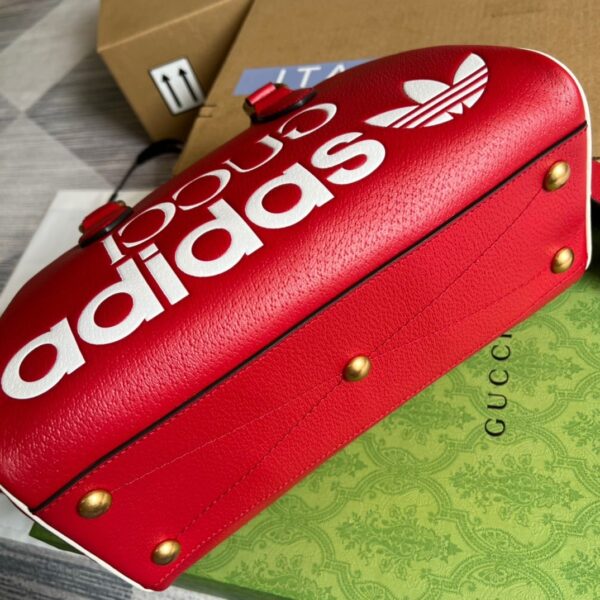 1:1 Replica Gucci x Adidas Mini Duffle Bag Red For Women, Women's Bags 12.4in/32cm GG 702397 U3ZCT 6563
