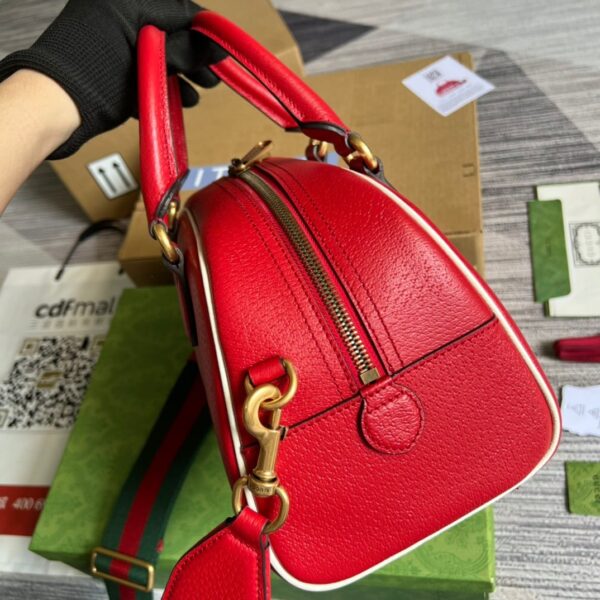 1:1 Replica Gucci x Adidas Mini Duffle Bag Red For Women, Women's Bags 12.4in/32cm GG 702397 U3ZCT 6563