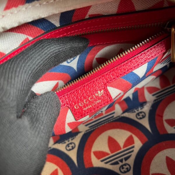1:1 Replica Gucci x Adidas Mini Duffle Bag Red For Women, Women's Bags 12.4in/32cm GG 702397 U3ZCT 6563