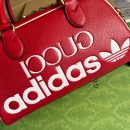 1:1 Replica Gucci x Adidas Mini Duffle Bag Red For Women, Women's Bags 12.4in/32cm GG 702397 U3ZCT 6563