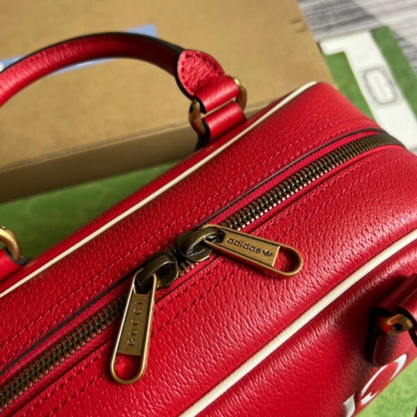 1:1 Replica Gucci x Adidas Mini Duffle Bag Red For Women, Women's Bags 12.4in/32cm GG 702397 U3ZCT 6563