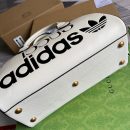 1:1 Replica Gucci x Adidas Mini Duffle Bag White For Women, Women's Bags 12.4in/32cm GG 702397 U3ZCT 8727