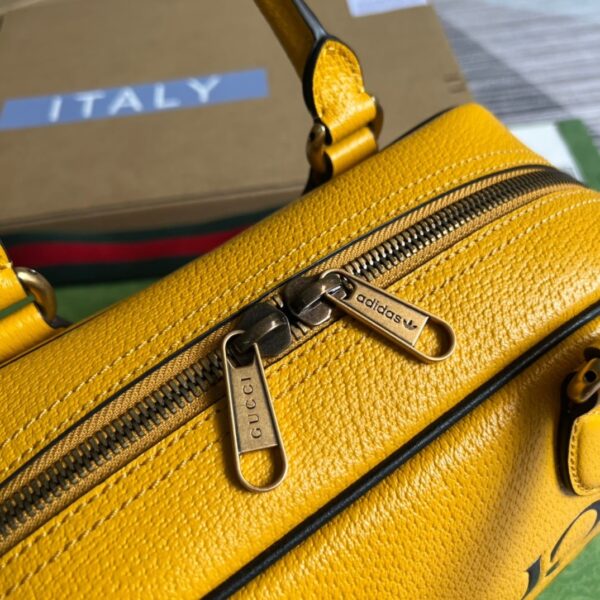 1:1 Replica Gucci x Adidas Mini Duffle Bag Yellow For Women, Women's Bags 12.4in/32cm GG