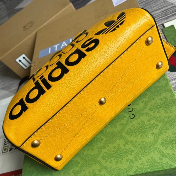 1:1 Replica Gucci x Adidas Mini Duffle Bag Yellow For Women, Women's Bags 12.4in/32cm GG