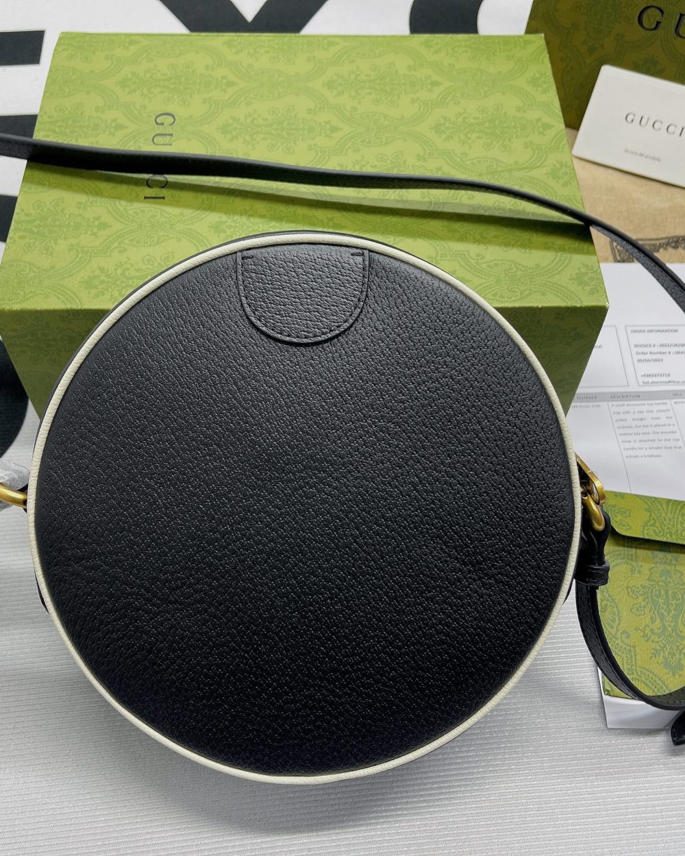 1:1 Replica Gucci x Adidas Ophidia Shoulder Bag Black For Women, Women's Bags 8.6in/22cm GG