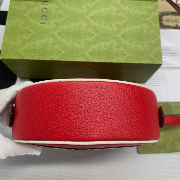 1:1 Replica Gucci x Adidas Ophidia Shoulder Bag Red For Women, Women's Bags 8.6in/22cm GG 702626 DJ24T 6484