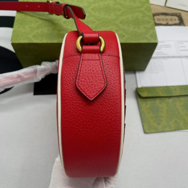 1:1 Replica Gucci x Adidas Ophidia Shoulder Bag Red For Women, Women's Bags 8.6in/22cm GG 702626 DJ24T 6484