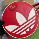1:1 Replica Gucci x Adidas Ophidia Shoulder Bag Red For Women, Women's Bags 8.6in/22cm GG 702626 DJ24T 6484
