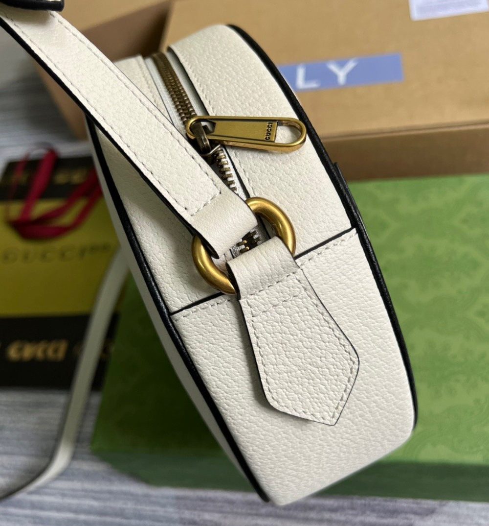 1:1 Replica Gucci x Adidas Ophidia Shoulder Bag White For Women, Women's Bags 8.6in/22cm GG 702626 DJ24T 8847