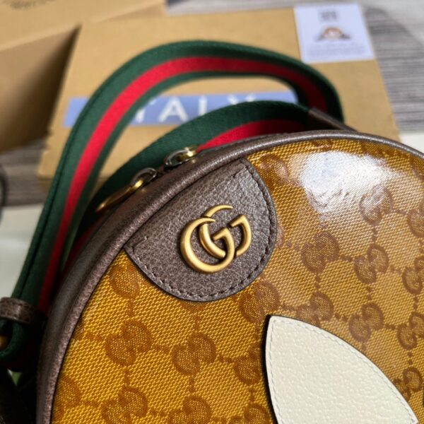 1:1 Replica Gucci x Adidas Ophidia Small Shoulder Bag Brown For Women, Women's Bags 8.6in/22cm GG 702640 UVSKT 7268