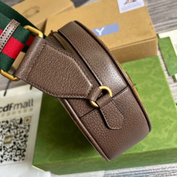 1:1 Replica Gucci x Adidas Ophidia Small Shoulder Bag Brown For Women, Women's Bags 8.6in/22cm GG 702640 UVSKT 7268