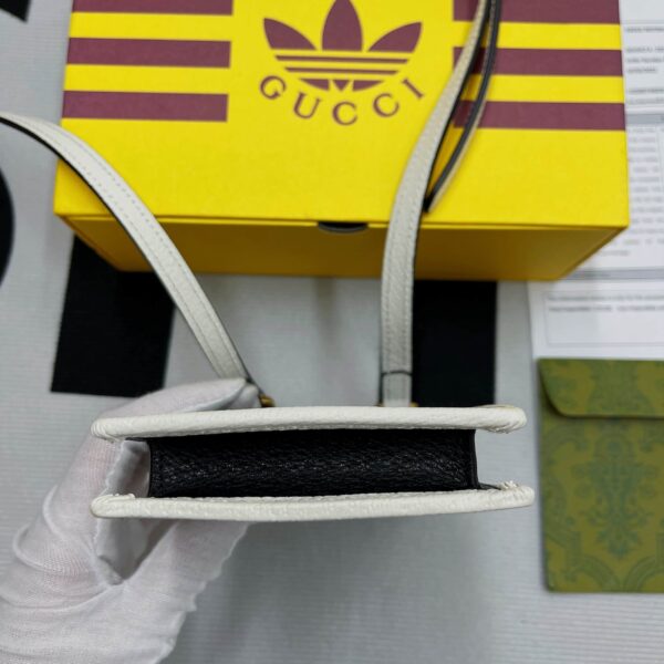 1:1 Replica Gucci x Adidas Phone Case Black For Women, Women's Bags 7.3in/18cm GG‎