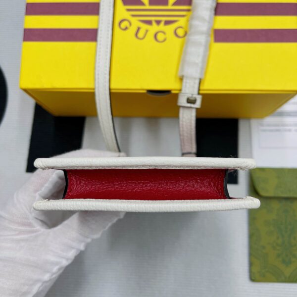 1:1 Replica Gucci x Adidas Phone Case Red For Women, Women's Bags 7.3in/18cm GG‎ ‎702203 UZ3BT 6484