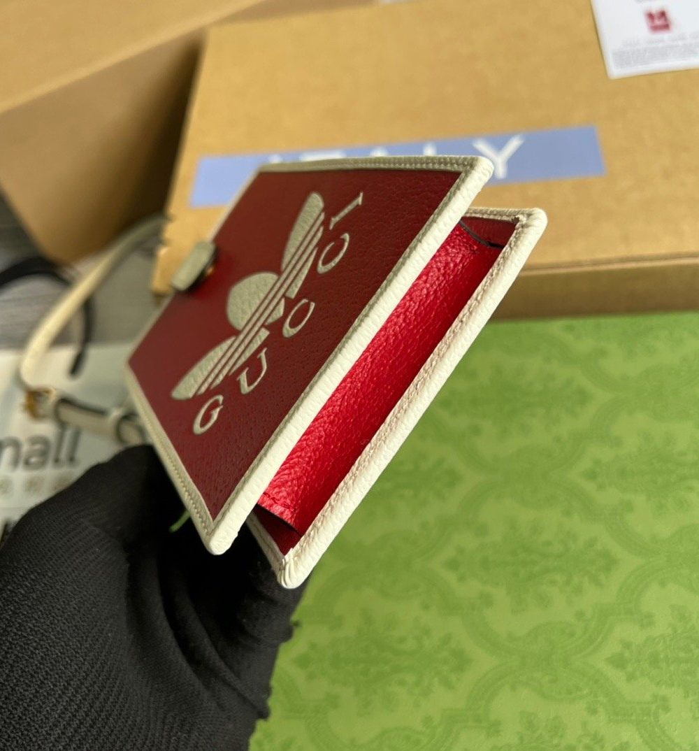 1:1 Replica Gucci x Adidas Phone Case Red For Women, Women's Bags 7.3in/18cm GG‎ ‎702203 UZ3BT 6484