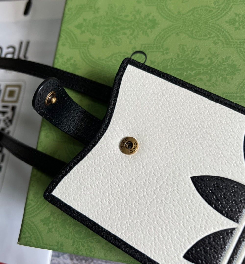 1:1 Replica Gucci x Adidas Phone Case White For Women, Women's Bags 7.3in/18cm GG‎