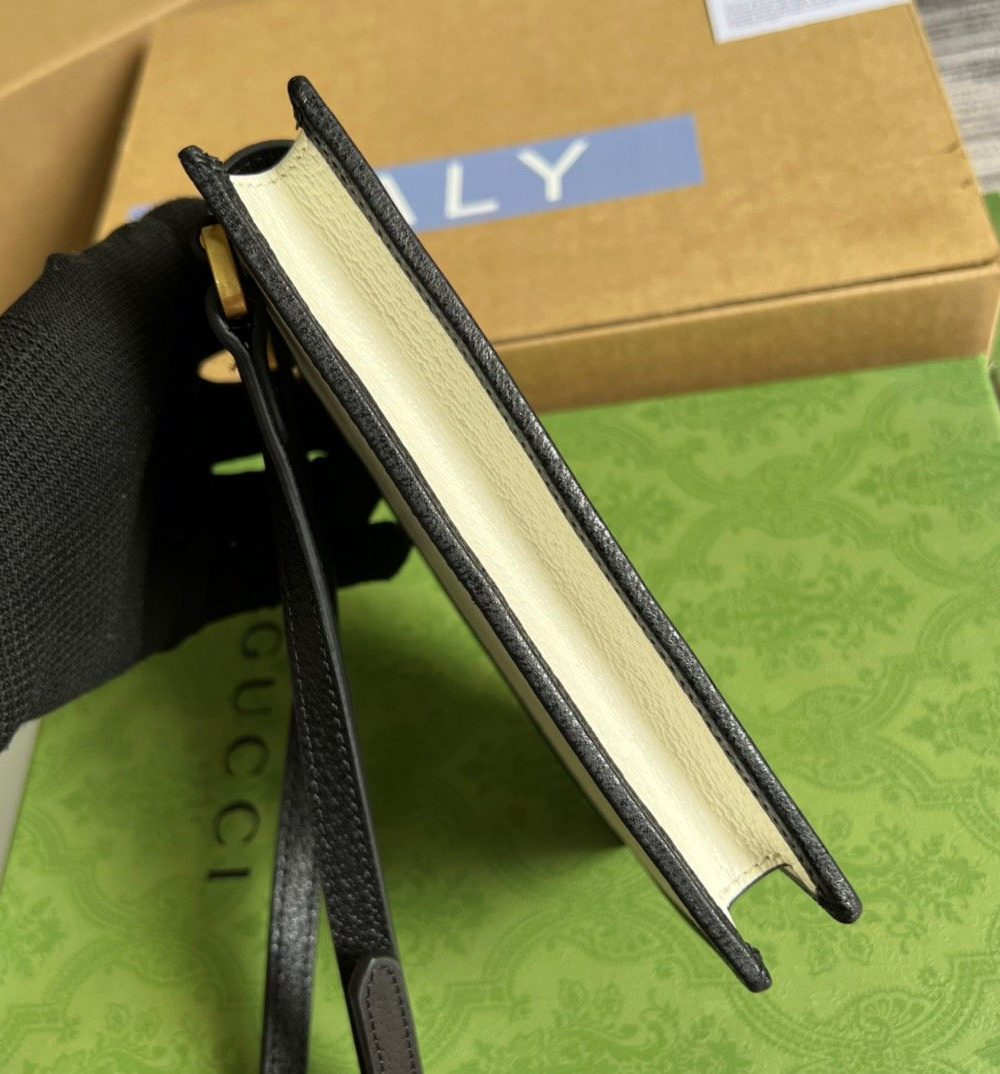 1:1 Replica Gucci x Adidas Phone Case White For Women, Women's Bags 7.3in/18cm GG‎