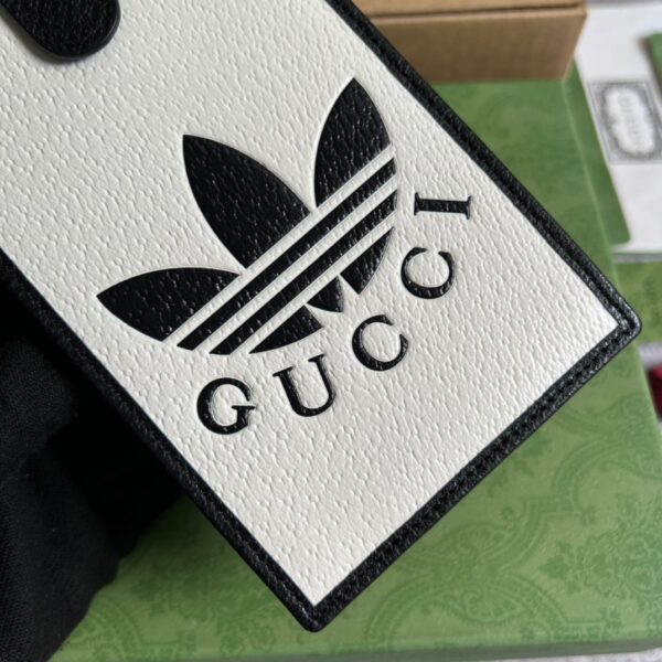 1:1 Replica Gucci x Adidas Phone Case White For Women, Women's Bags 7.3in/18cm GG‎