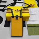 1:1 Replica Gucci x Adidas Phone Case Yellow For Women, Women's Bags 7.3in/18cm GG‎
