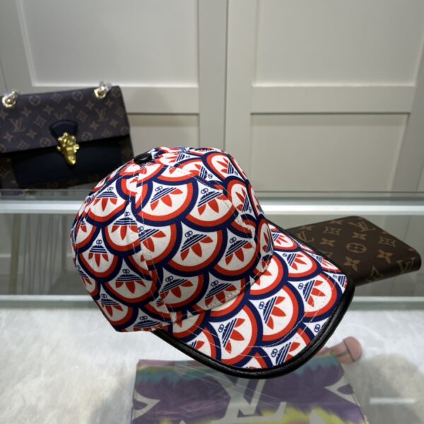 Gucci x Adidas Trefoil Print Baseball Hat Multicolor GG Hat 696485 4HAQF 6468
