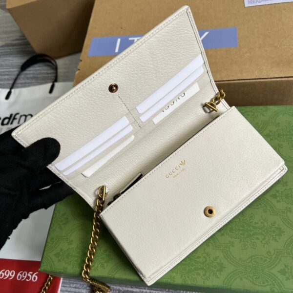 1:1 Replica Gucci x Adidas Wallet With Chain Red For Women, Women's Bags 7.5in/19cm GG 621892 UZ3BG 6484